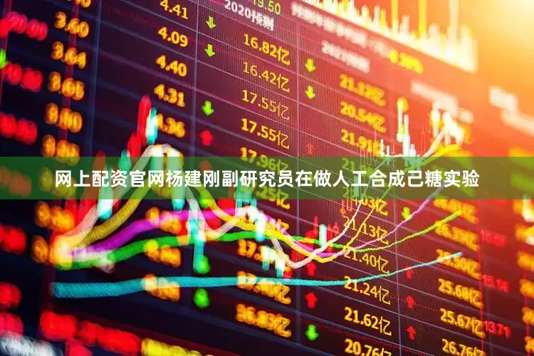 网上配资官网杨建刚副研究员在做人工合成己糖实验