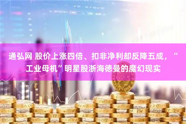 通弘网 股价上涨四倍、扣非净利却反降五成，“工业母机”明星股浙海徳曼的魔幻现实