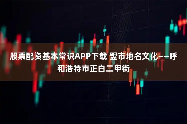 股票配资基本常识APP下载 盟市地名文化——呼和浩特市正白二甲街